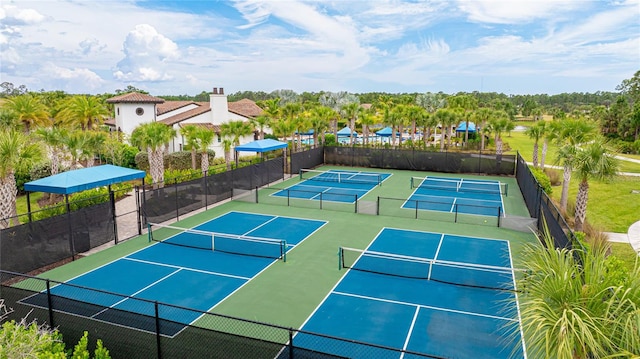 view of sport court featuring basketball court