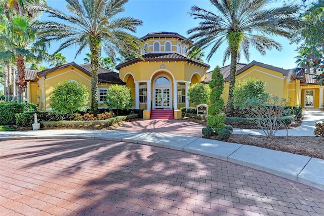 mediterranean / spanish house with french doors