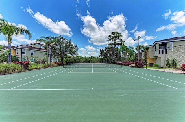 view of tennis court