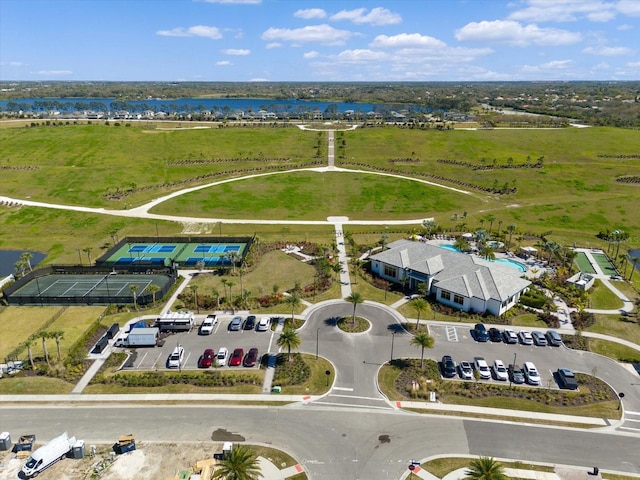 bird's eye view featuring a rural view