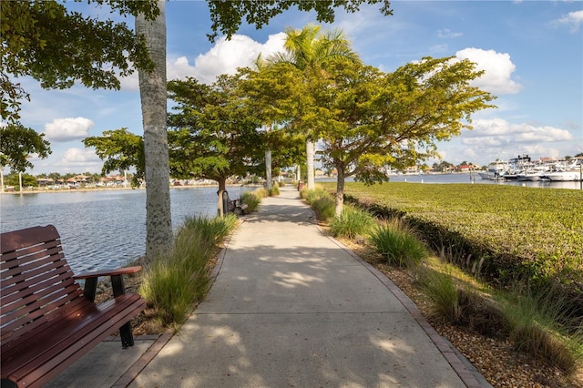 view of nearby features with a water view