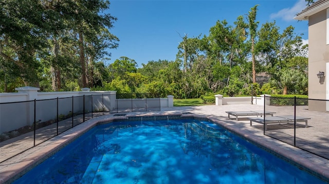 view of pool with a patio area