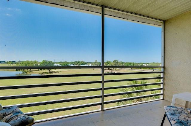 view of sunroom