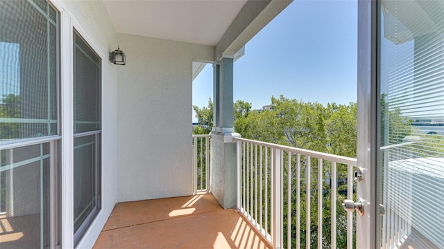 view of balcony