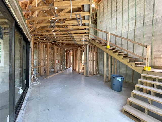 misc room featuring concrete flooring