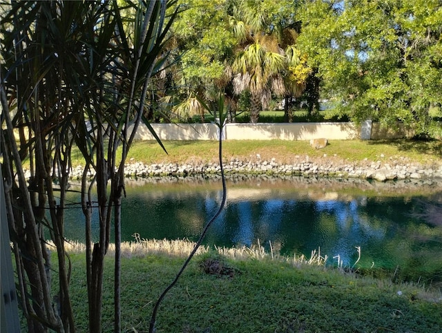 view of water feature