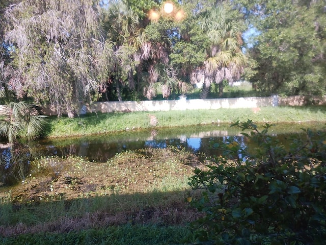 view of yard featuring a water view