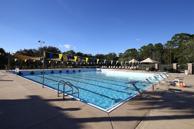 view of pool