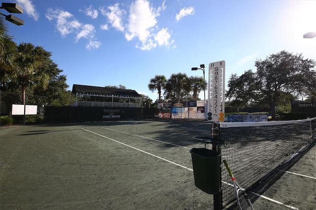 view of tennis court