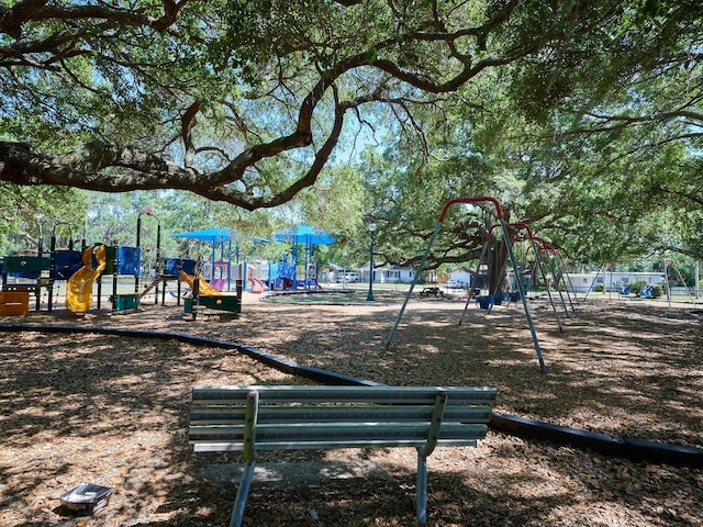 view of jungle gym