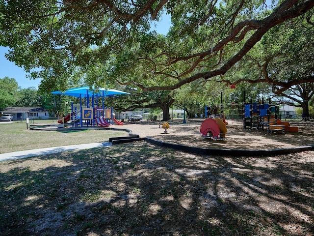 view of play area