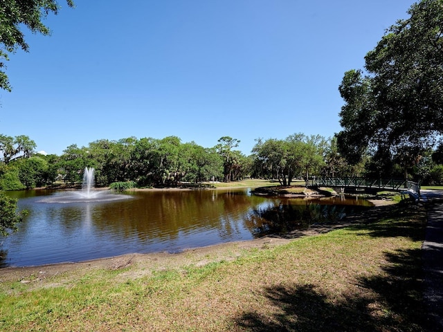 view of water feature