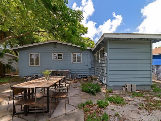 back of house featuring a patio area