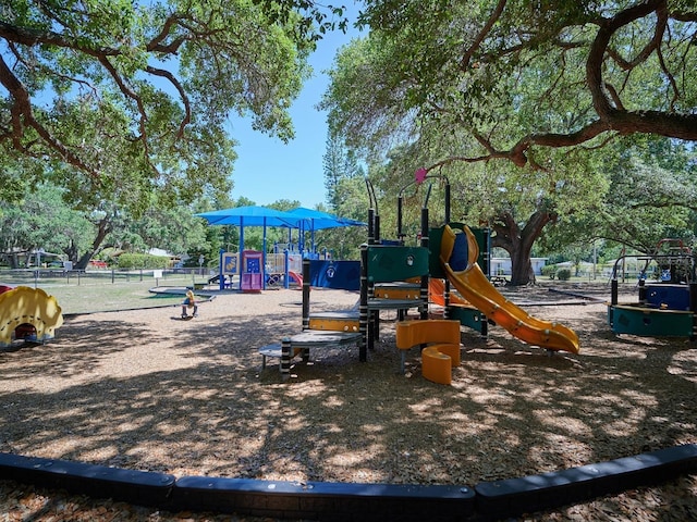 view of jungle gym