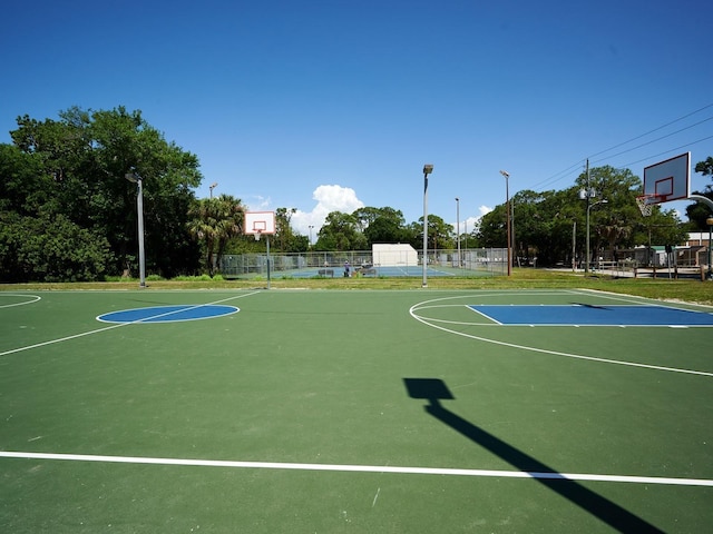 view of sport court