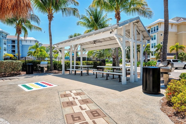 view of property's community featuring a gazebo