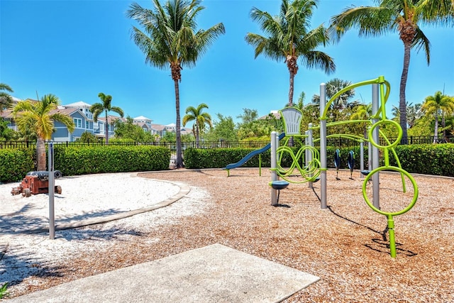 view of jungle gym