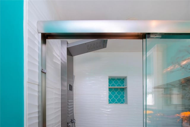 bathroom with an enclosed shower