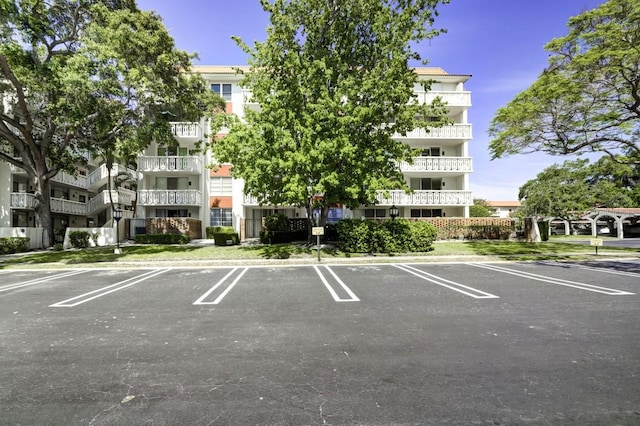 view of uncovered parking lot