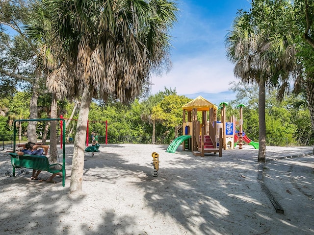 view of jungle gym