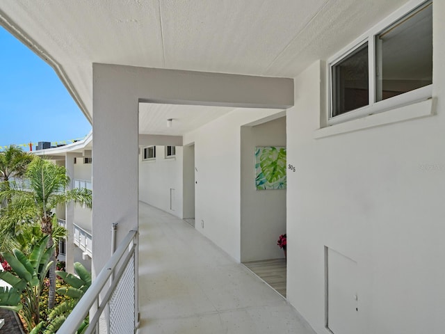 exterior space with a balcony