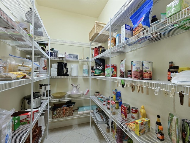 view of pantry