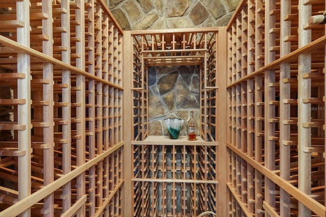 view of wine room