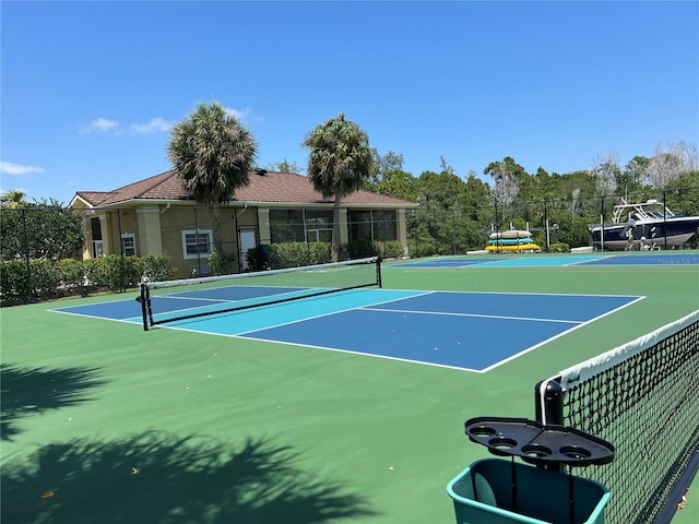 view of sport court