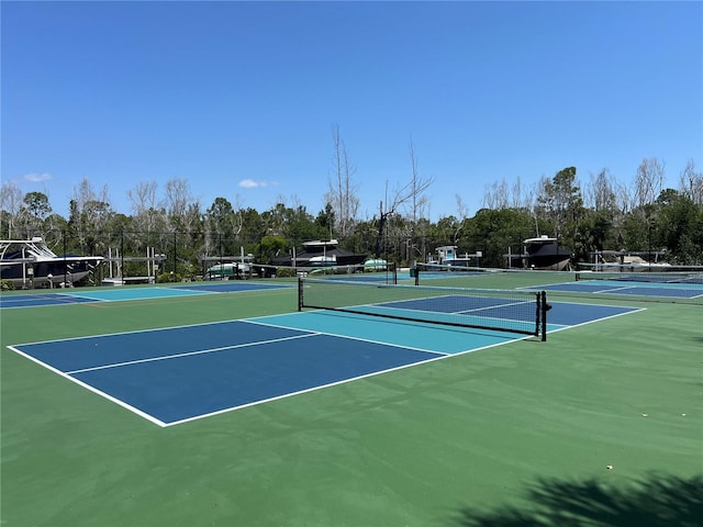 view of tennis court