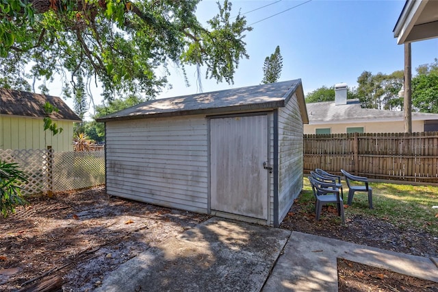 view of shed / structure