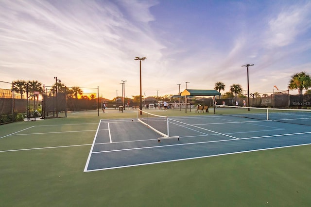 view of tennis court