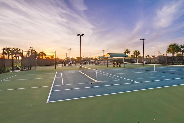 view of tennis court