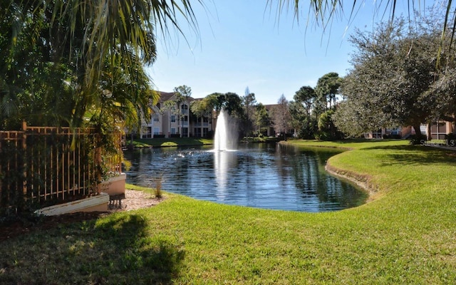 view of property view of water