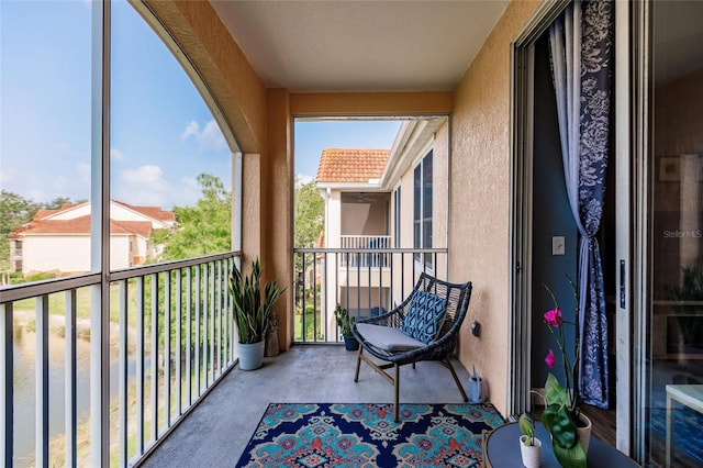 view of balcony