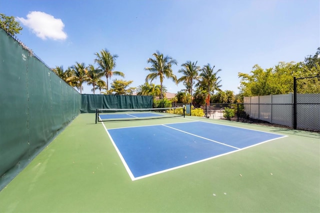 view of tennis court