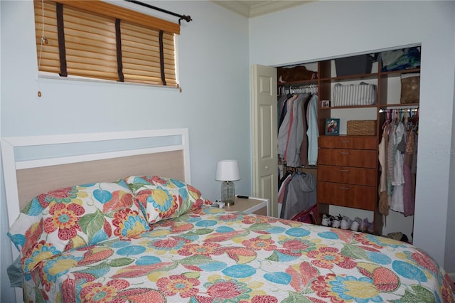 bedroom with a closet