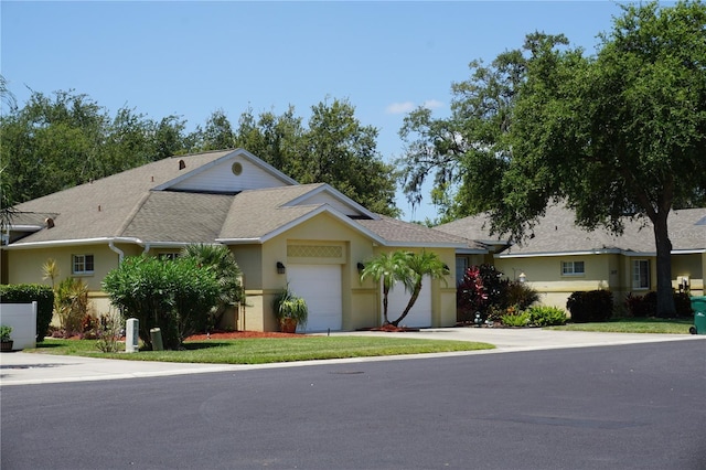 ranch-style house with a garage