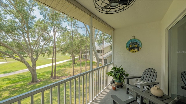 view of sunroom / solarium