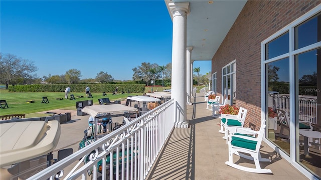 view of balcony