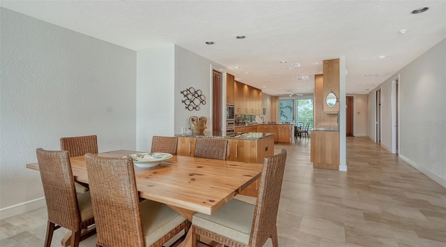 view of dining room