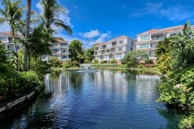 view of water feature