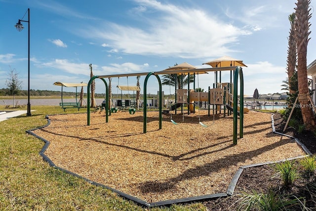 view of jungle gym