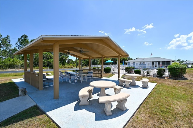 surrounding community featuring a patio area