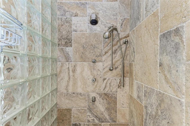 details with tiled shower