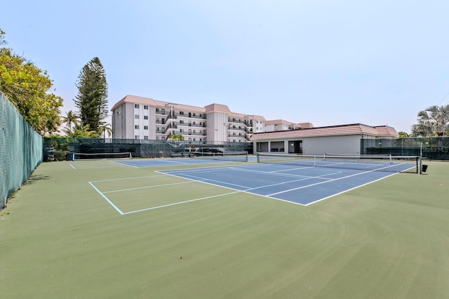 view of tennis court