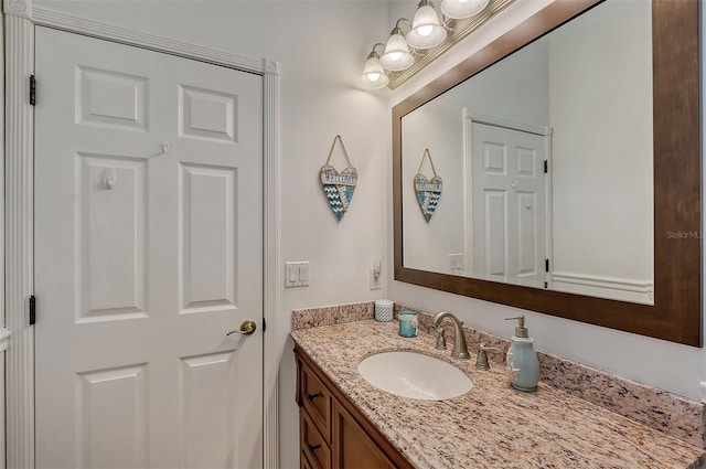 bathroom with large vanity