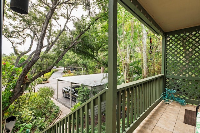 view of balcony