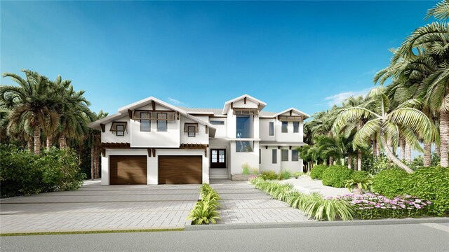 4544 Woodside Rd, Sarasota, FL 34242 - view of front of property featuring a garage