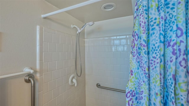 bathroom with walk in shower