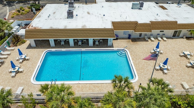 view of pool with a patio